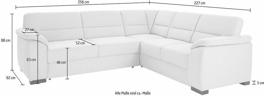 Sit&more Hoekbank Montego L-vorm naar keuze met slaapfunctie en lade - Foto 6