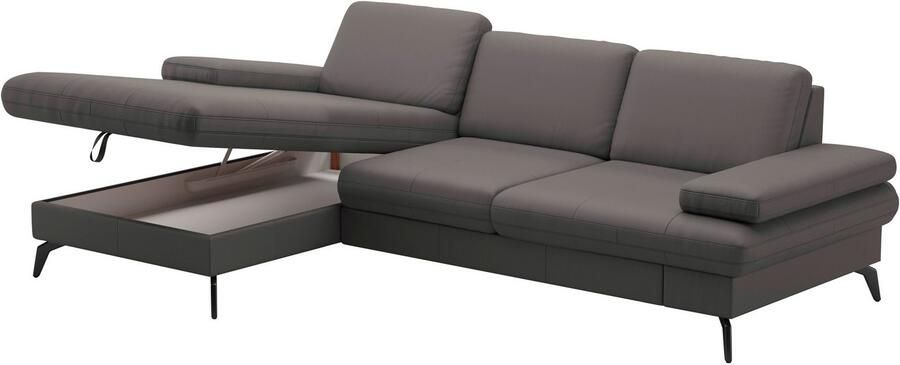 Sit&more Hoekbank Morris L-vorm incl. zitdiepteverstelling keuze uit armleuningverstelling bedfunctie & bedlade - Foto 7