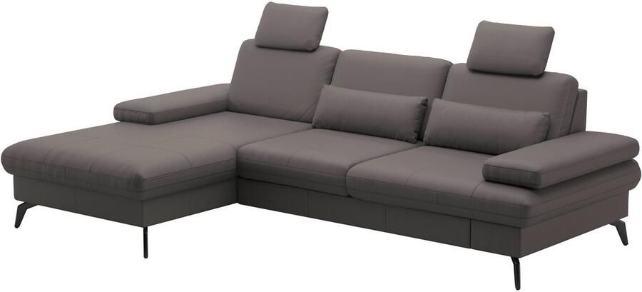Sit&more Hoekbank Morris L-vorm incl. zitdiepteverstelling keuze uit armleuningverstelling bedfunctie & bedlade - Foto 4