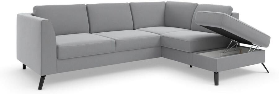 Sit&more Hoekbank Olsen L-vorm inclusief zitdiepteverstelling naar keuze met slaapfunctie 15 cm hoog - Foto 10
