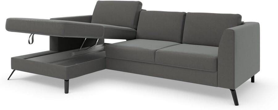 Sit&more Hoekbank Olsen L-vorm inclusief zitdiepteverstelling naar keuze met slaapfunctie 15 cm hoog - Foto 11