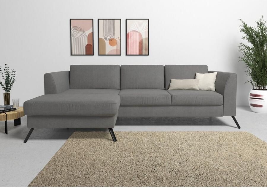 Sit&more Hoekbank Olsen L-vorm inclusief zitdiepteverstelling naar keuze met slaapfunctie 15 cm hoog - Foto 3