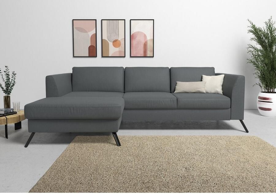 Sit&more Hoekbank Olsen L-vorm inclusief zitdiepteverstelling naar keuze met slaapfunctie 15 cm hoog - Foto 3