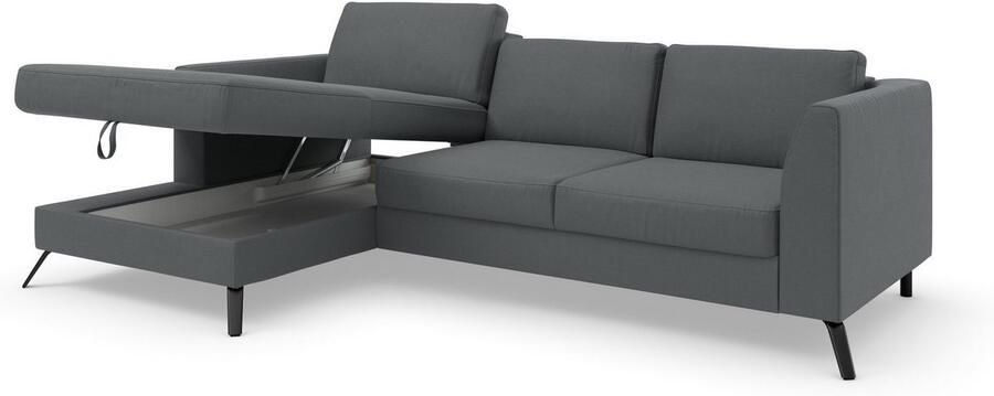 Sit&more Hoekbank Olsen L-vorm inclusief zitdiepteverstelling naar keuze met slaapfunctie 15 cm hoog - Foto 8