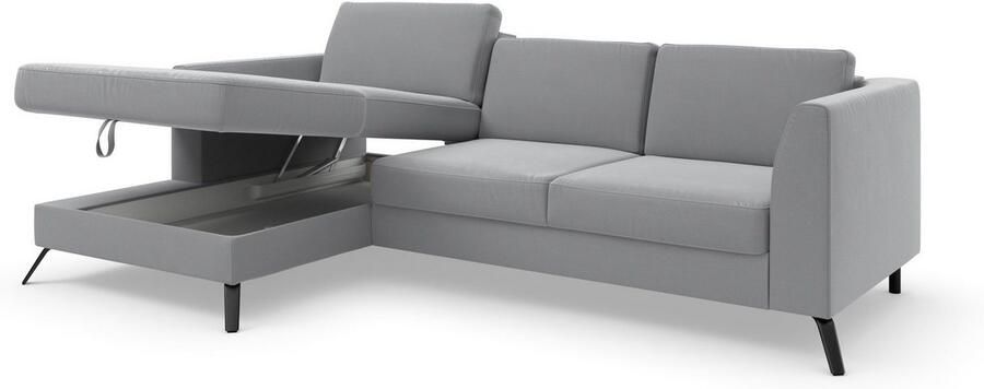 Sit&more Hoekbank Olsen L-vorm inclusief zitdiepteverstelling naar keuze met slaapfunctie 15 cm hoog - Foto 8