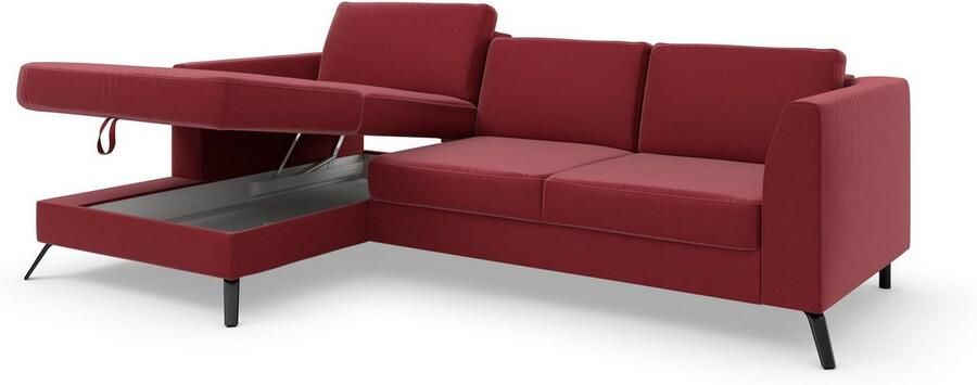 Sit&more Hoekbank Olsen L-vorm inclusief zitdiepteverstelling naar keuze met slaapfunctie 15 cm hoog - Foto 8