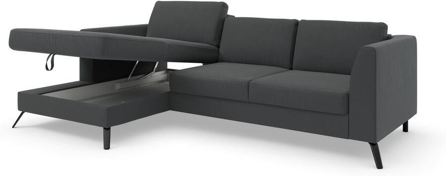 Sit&more Hoekbank Olsen L-vorm inclusief zitdiepteverstelling naar keuze met slaapfunctie 15 cm hoog - Foto 11