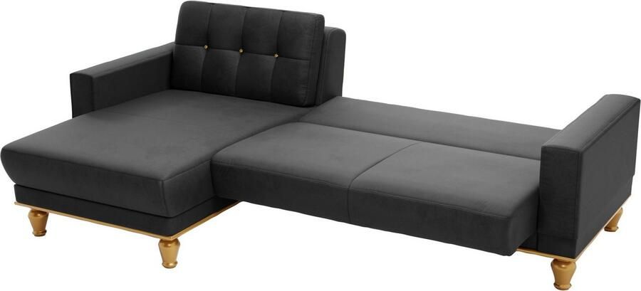 Sit&more Hoekbank Orient 5 L-vorm met strassteentjes naar keuze met slaapfunctie en bedkist - Foto 7