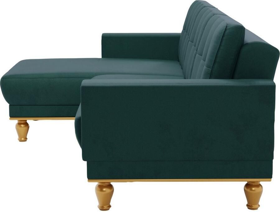 Sit&more Hoekbank Orient 5 L-vorm met strassteentjes naar keuze met slaapfunctie en bedkist - Foto 2