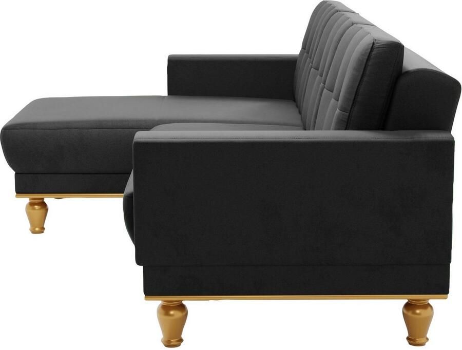 Sit&more Hoekbank Orient 5 L-vorm met strassteentjes naar keuze met slaapfunctie en bedkist - Foto 3