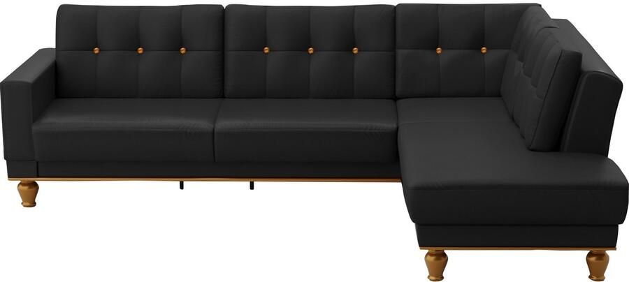 Sit&more Hoekbank Orient 5 L-vorm met strassteentjes naar keuze met slaapfunctie en bedkist