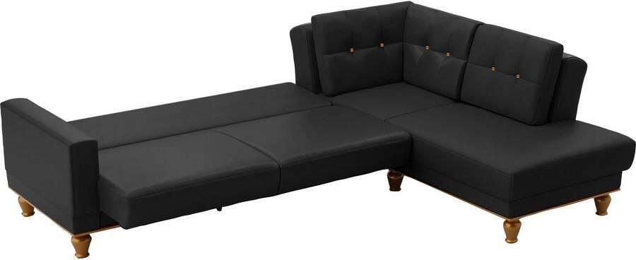 Sit&more Hoekbank Orient 5 L-vorm met strassteentjes naar keuze met slaapfunctie en bedkist - Foto 8