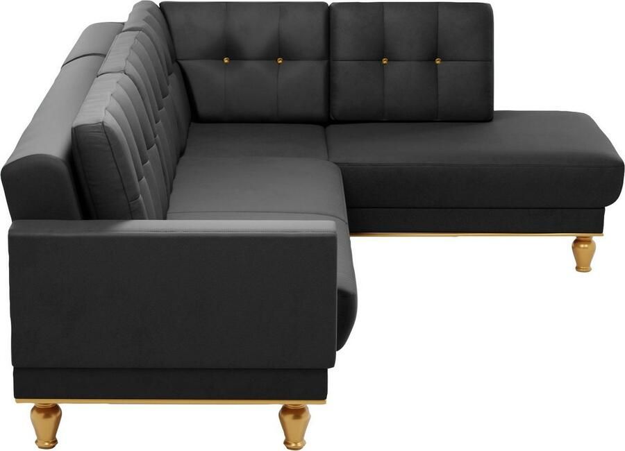 Sit&more Hoekbank Orient 5 L-vorm met strassteentjes naar keuze met slaapfunctie en bedkist - Foto 3