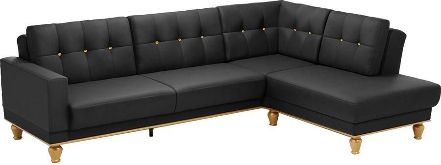 Sit&more Hoekbank Orient 5 L-vorm met strassteentjes naar keuze met slaapfunctie en bedkist - Foto 10