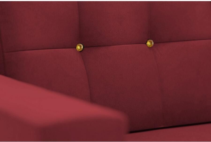 Sit&more 3-zitsbank Orient 5 met strassteentjes naar keuze met slaapfunctie en bedkist - Foto 4