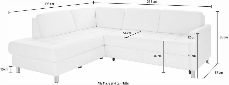 Sit&more Hoekbank Pablo L-vorm naar keuze met slaapfunctie en bedkist - Foto 11