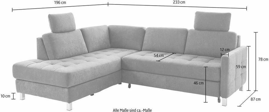 Sit&more Hoekbank Pablo L-vorm optioneel met slaapfunctie - Foto 3