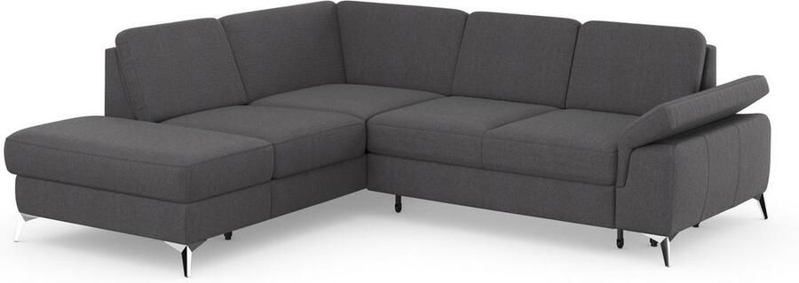 Sit&more Hoekbank Padua L-vorm inclusief zitdiepteverstelling armleuning en binnenvering - Foto 10