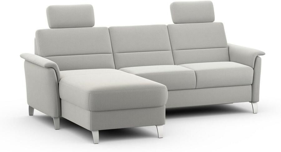 Sit&more Hoekbank Palmera L-vorm B: 244 cm optioneel bedfunctie & bedlade veerkern - Foto 6