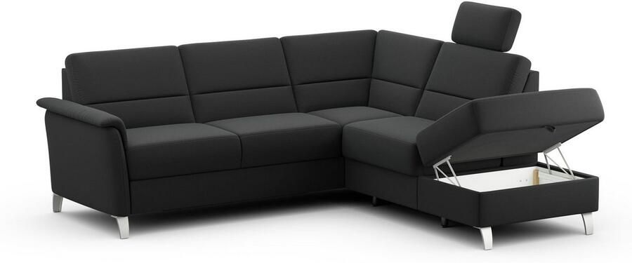 Sit&more Hoekbank Palmera L-vorm Binnenvering naar keuze met slaapfunctie en met zonder bergruimte - Foto 9