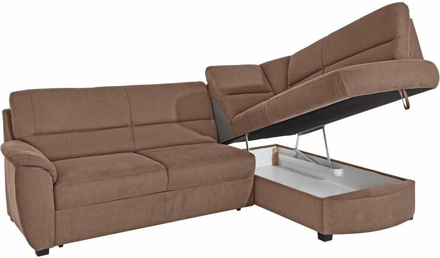 Sit&more Hoekbank Pandora L-vorm naar keuze met slaapfunctie en bedkist - Foto 3
