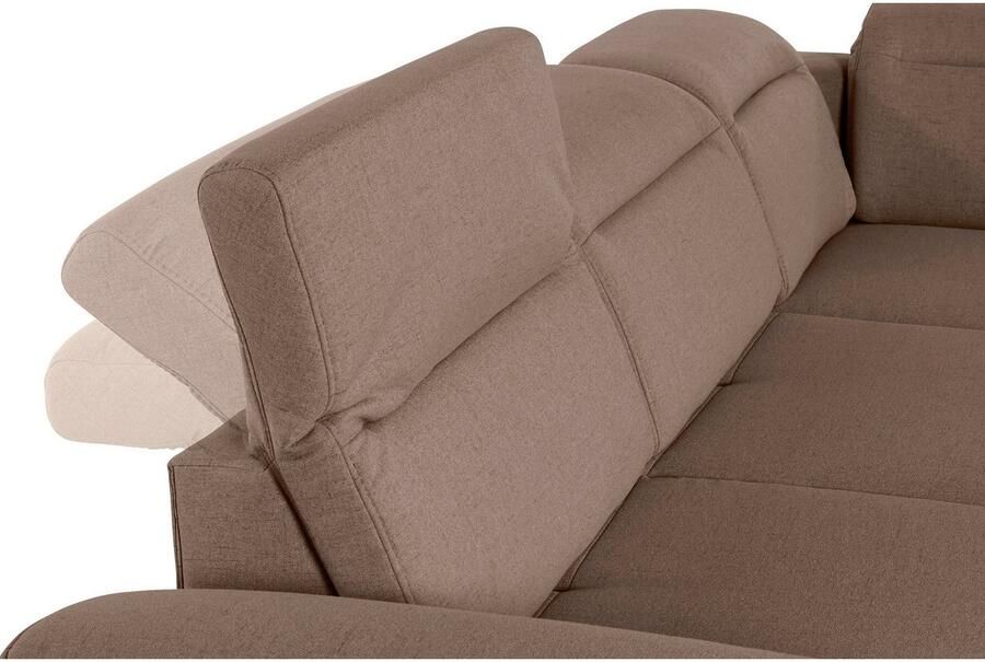 Sit&more Hoekbank Percy L-vorm 12 cm poothoogte zitdiepteverstelling naar keuze in 2 pootkleuren - Foto 3
