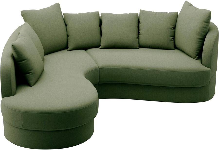 Sit&more Hoekbank Samba L-vorm moderne organische vorm inclusief 7 losse rugkussens - Foto 2