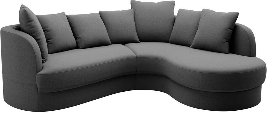 Sit&more Hoekbank Samba L-vorm moderne organische vorm inclusief 7 losse rugkussens - Foto 3