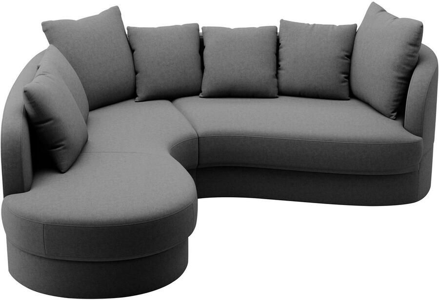 Sit&more Hoekbank Samba L-vorm moderne organische vorm inclusief 7 losse rugkussens - Foto 2