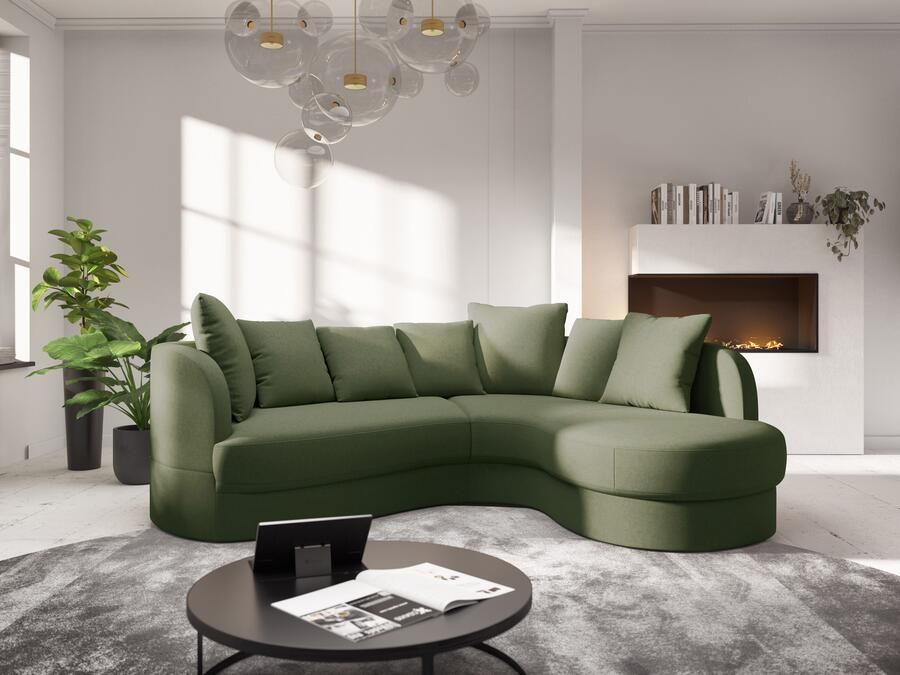 Sit&more Hoekbank Samba L-vorm moderne organische vorm inclusief 7 losse rugkussens - Foto 4