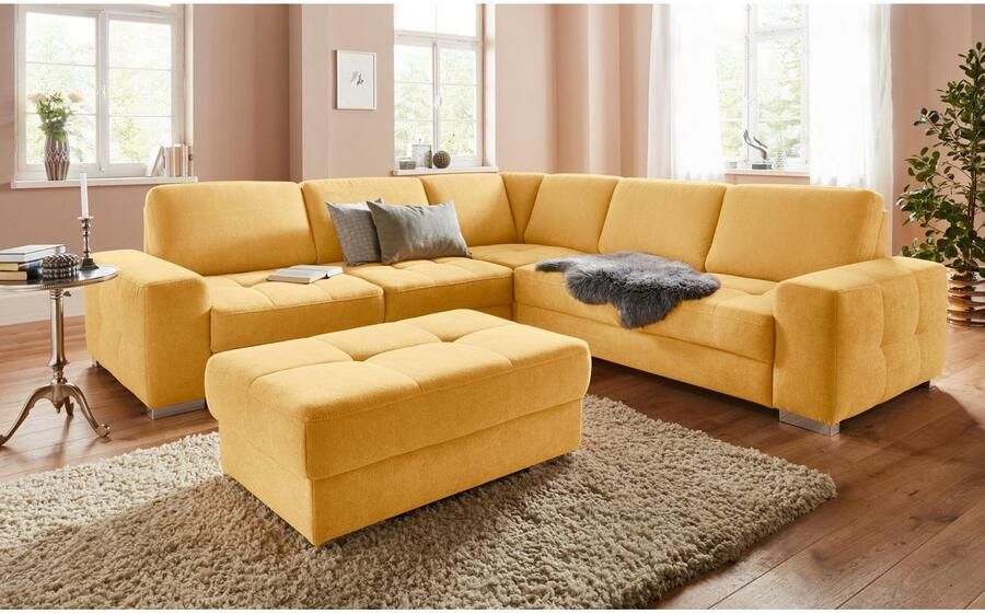 Sit&more Hoekbank Santorini L-vorm met binnenvering en zitdiepteverstelling naar keuze met slaapfunctie - Foto 5