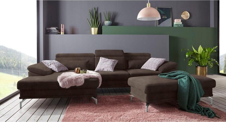 Sit&more Hoekbank Scorpio L-vorm inclusief zitdiepteverstelling naar keuze met verstelbaar hoofdeind - Foto 5