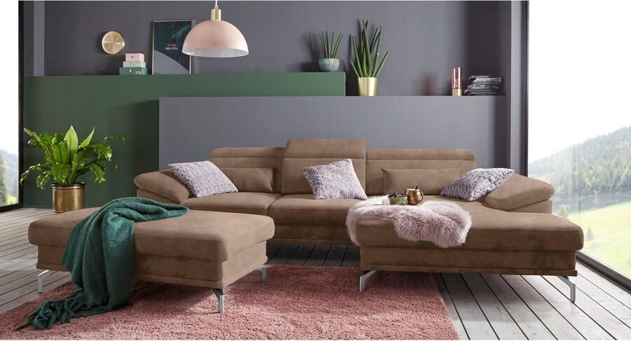 Sit&more Hoekbank Scorpio L-vorm inclusief zitdiepteverstelling naar keuze met verstelbaar hoofdeind - Foto 5