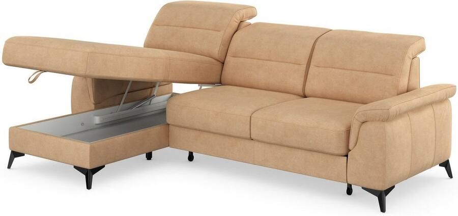 Sit&more Hoekbank Sinatra L-vorm met récamier optioneel met verstelbare hoofdsteun en armleuning - Foto 10