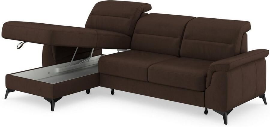 Sit&more Hoekbank Sinatra L-vorm met récamier optioneel met verstelbare hoofdsteun en armleuning - Foto 10