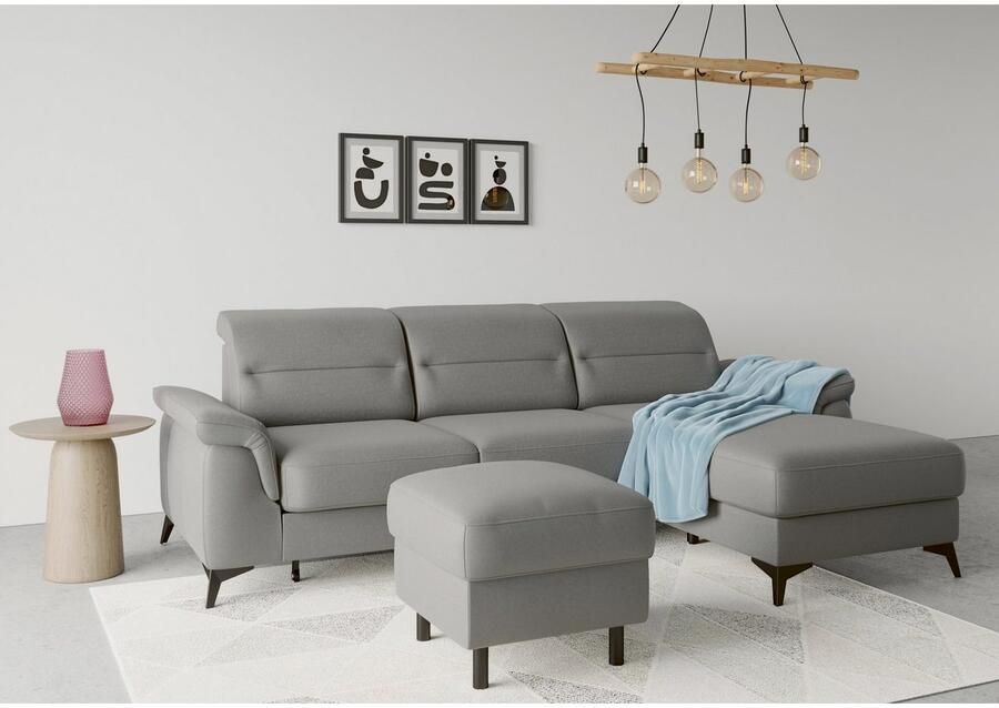 Sit&more Hoekbank Sinatra L-vorm met récamier optioneel met verstelbare hoofdsteun en armleuning - Foto 4