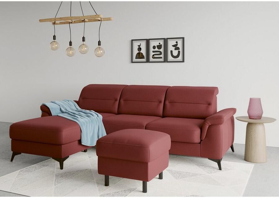 Sit&more Hoekbank Sinatra L-vorm met récamier optioneel met verstelbare hoofdsteun en armleuning - Foto 4