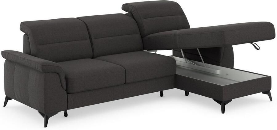 Sit&more Hoekbank Sinatra L-vorm met récamier optioneel met verstelbare hoofdsteun en armleuning - Foto 9