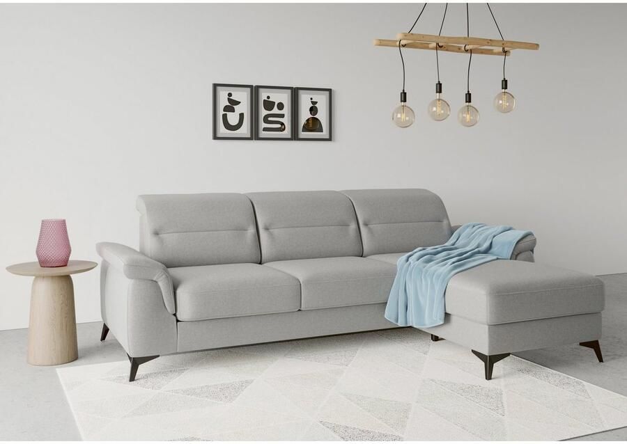Sit&more Hoekbank Sinatra L-vorm met récamier optioneel met verstelbare hoofdsteun en armleuning - Foto 6