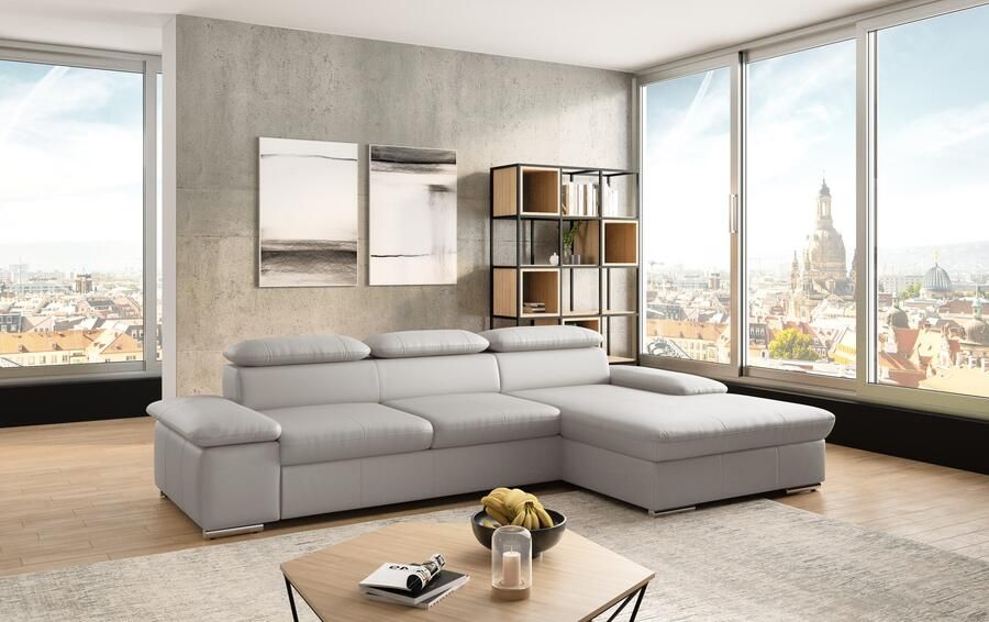 Sit&more Hoekbank Valantine L-vorm inclusief verstelbare hoofdsteun en armleuning naar keuze met slaapfunctie - Foto 6