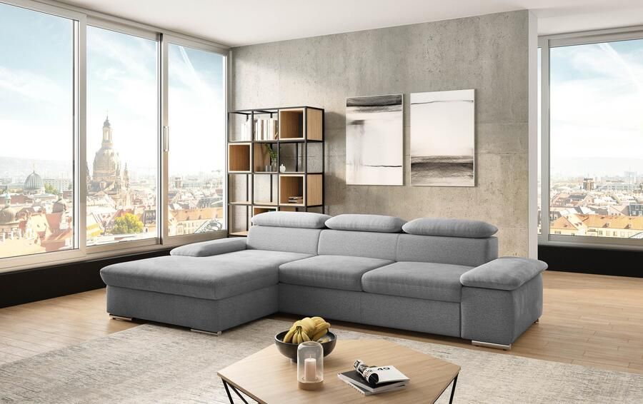 Sit&more Hoekbank Valantine L-vorm inclusief verstelbare hoofdsteun en armleuning naar keuze met slaapfunctie - Foto 6