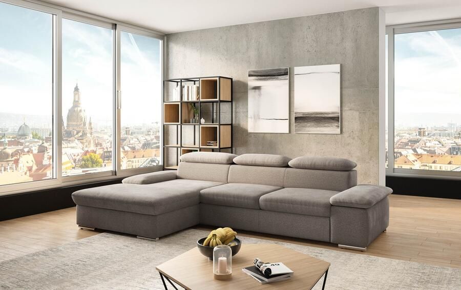 Sit&more Hoekbank Valantine L-vorm inclusief verstelbare hoofdsteun en armleuning naar keuze met slaapfunctie - Foto 6