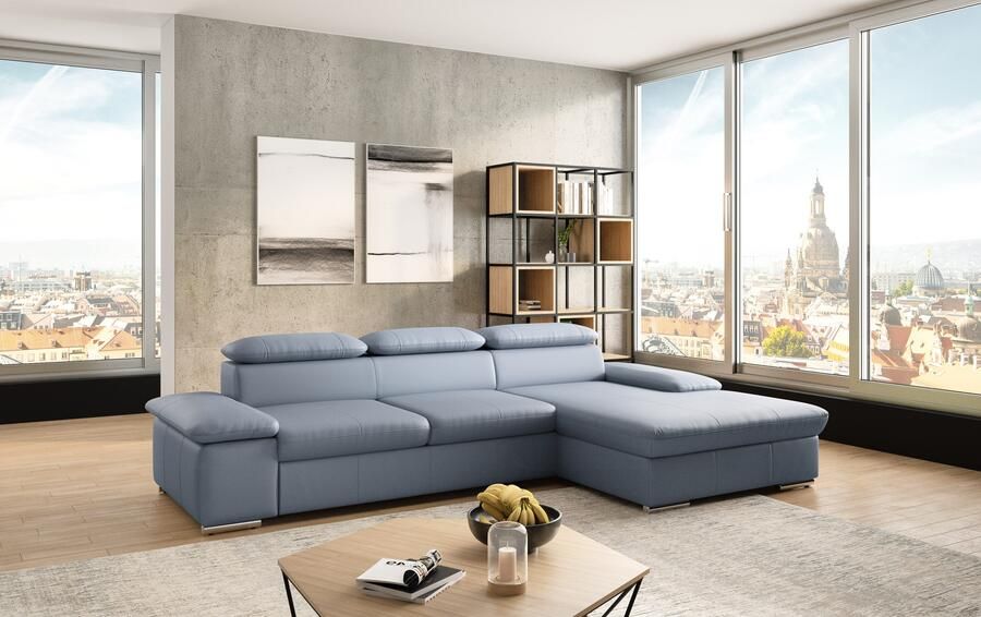 Sit&more Hoekbank Valantine L-vorm inclusief verstelbare hoofdsteun en armleuning naar keuze met slaapfunctie - Foto 2