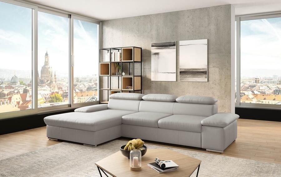 Sit&more Hoekbank Valantine L-vorm inclusief verstelbare hoofdsteun en armleuning naar keuze met slaapfunctie - Foto 6