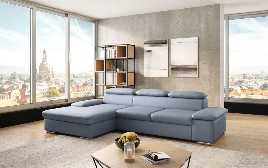 Sit&more Hoekbank Valantine L-vorm inclusief verstelbare hoofdsteun en armleuning naar keuze met slaapfunctie - Foto 7