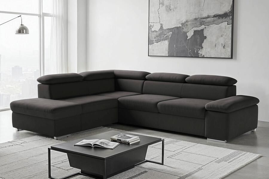 Sit&more Hoekbank Valentine L-vorm B: 272 cm met arm- en hoofddeelverstelling optioneel met bedfunctie - Foto 5