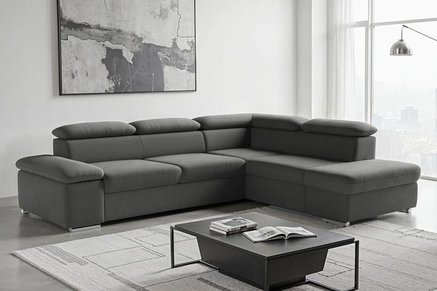 Sit&more Hoekbank Valentine L-vorm B: 272 cm met arm- en hoofddeelverstelling optioneel met bedfunctie - Foto 6