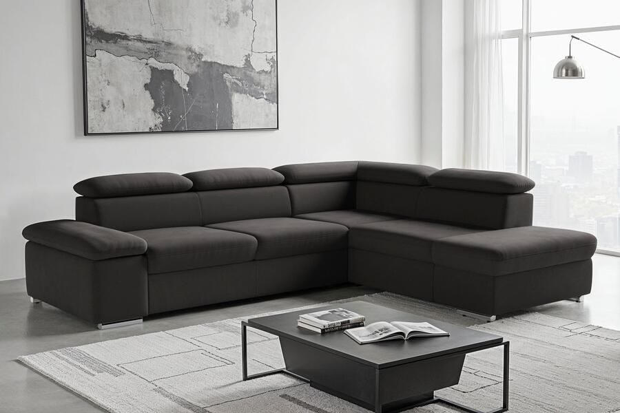 Sit&more Hoekbank Valentine L-vorm B: 272 cm met arm- en hoofddeelverstelling optioneel met bedfunctie - Foto 6