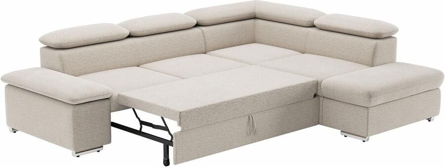 Sit&more Hoekbank Valentine L-vorm bank met verstelbare arm- en hoofdsteun - Foto 5