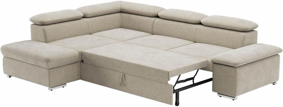 Sit&more Hoekbank Valentine L-vorm bank met verstelbare arm- en hoofdsteun - Foto 5